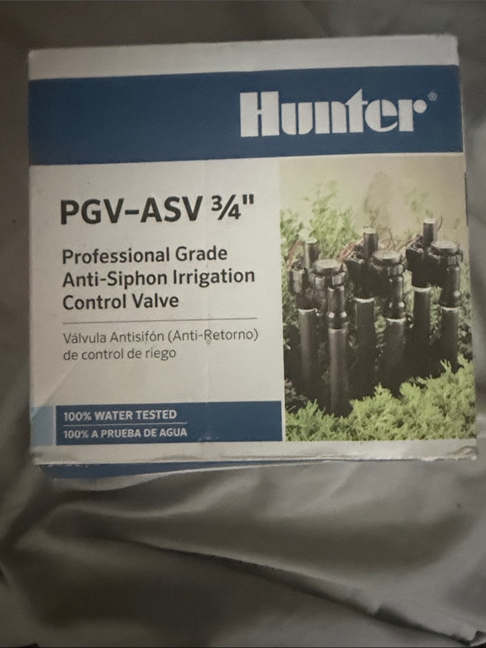 Hunter PGV-ASV 3/4" Anti-Siphon Irrigation Control Valve - new in box with tags